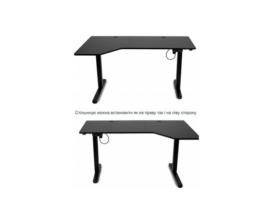 Компьютерный стол Barsky StandUp Corner 1450x850 мм Black (BSTc-01), изображение 11 Компьютерный стол Barsky StandUp Corner 1450x850 мм Black (BSTc-01), изображение 11