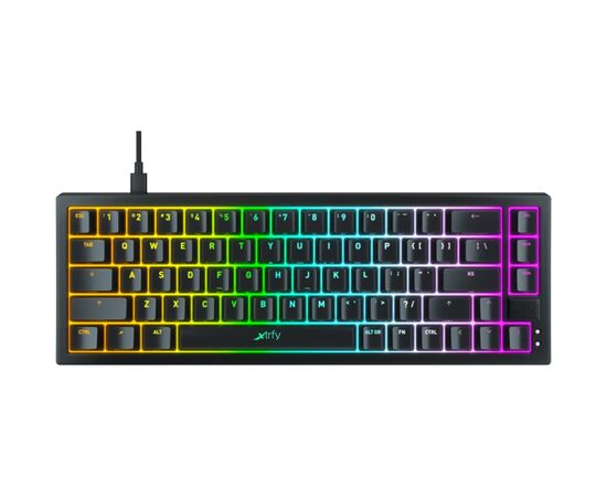 Клавиатура Xtrfy K5 68 keys Kailh Red Hot-swap RGB UA Black (K5-RGB-CPT-BLACK-R-UKR)