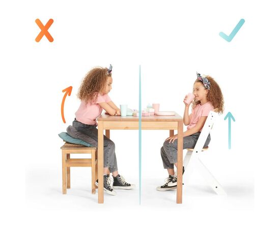 Стульчик для кормления Kinderkraft Enock White Wood с подушкой (5902533917242), изображение 10