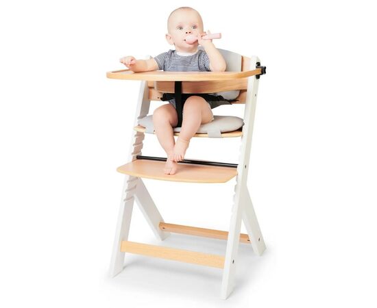 Стульчик для кормления Kinderkraft Enock White Wood с подушкой (5902533917242), изображение 6