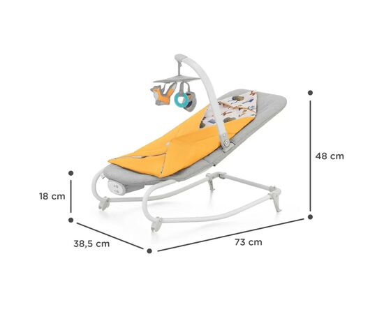 Кресло-качалка Kinderkraft шезлон Felio 2 Forest Yellow (5902533921102), изображение 12 Кресло-качалка Kinderkraft шезлон Felio 2 Forest Yellow (5902533921102), изображение 12
