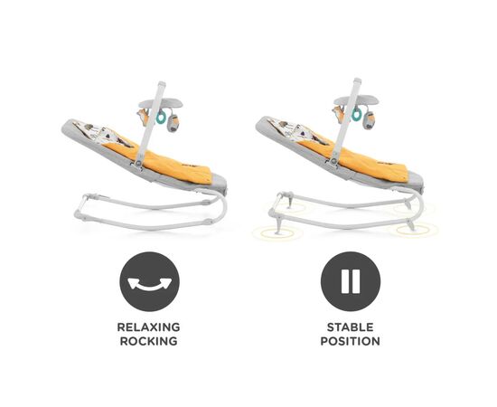 Кресло-качалка Kinderkraft шезлон Felio 2 Forest Yellow (5902533921102), изображение 6 Кресло-качалка Kinderkraft шезлон Felio 2 Forest Yellow (5902533921102), изображение 6