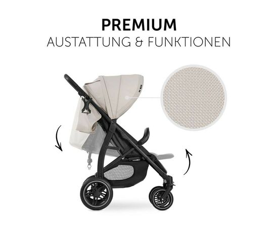 Коляска Hauck Rapid 4D Classic Beige (14896-9), изображение 3 Коляска Hauck Rapid 4D Classic Beige (14896-9), изображение 3