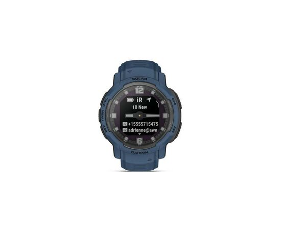 Смарт-часы Garmin Instinct Crossover Solar, Tidal Blue, GPS (010-02730-02), изображение 11 Смарт-часы Garmin Instinct Crossover Solar, Tidal Blue, GPS (010-02730-02), изображение 11