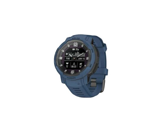 Смарт-годинник Garmin Instinct Crossover Solar, Tidal Blue, GPS (010-02730-02)