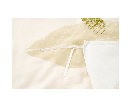 Постельное белье Ardesto Gloria сатин листья зеленый полуторный 160х220 (ART1622GY), изображение 9