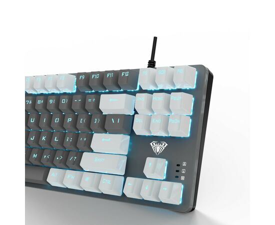 Клавиатура Aula F3287 Keycap KRGD Blue USB UA Grey/White (6948391240954), изображение 8 Клавиатура Aula F3287 Keycap KRGD Blue USB UA Grey/White (6948391240954), изображение 8