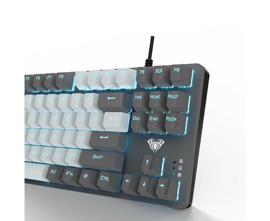 Клавиатура Aula F3287 Keycap KRGD Blue USB UA Grey/White (6948391240954), изображение 9 Клавиатура Aula F3287 Keycap KRGD Blue USB UA Grey/White (6948391240954), изображение 9