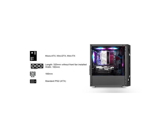 Корпус Silver Stone FARA (SST-FAH1MB-G), изображение 4 Корпус Silver Stone FARA (SST-FAH1MB-G), изображение 4