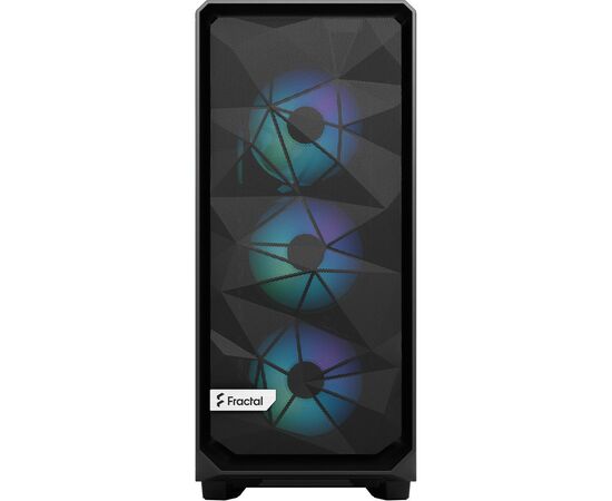 Корпус Fractal Design Meshify 2 Compact Lite RGB Bla (FD-C-MEL2C-05), изображение 6 Корпус Fractal Design Meshify 2 Compact Lite RGB Bla (FD-C-MEL2C-05), изображение 6