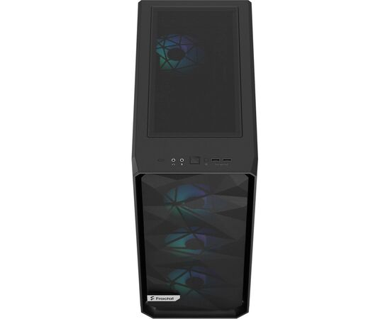 Корпус Fractal Design Meshify 2 Compact Lite RGB Bla (FD-C-MEL2C-05), изображение 7 Корпус Fractal Design Meshify 2 Compact Lite RGB Bla (FD-C-MEL2C-05), изображение 7