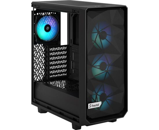 Корпус Fractal Design Meshify 2 Compact Lite RGB Bla (FD-C-MEL2C-05), изображение 9 Корпус Fractal Design Meshify 2 Compact Lite RGB Bla (FD-C-MEL2C-05), изображение 9