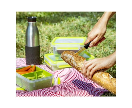 Кухонный нож Tefal ColorFood зубчастий 10 см Чорний (K2731304), изображение 10 Кухонный нож Tefal ColorFood зубчастий 10 см Чорний (K2731304), изображение 10