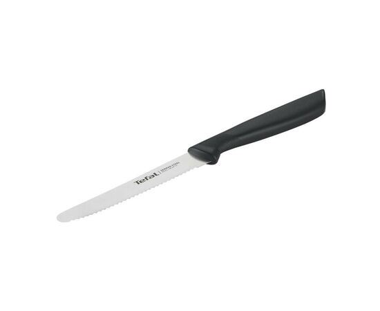 Кухонный нож Tefal ColorFood зубчастий 10 см Чорний (K2731304)