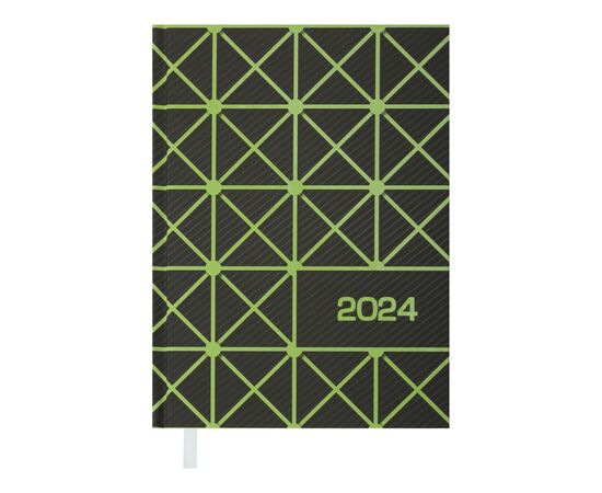 Еженедельник Buromax датированный 2024 LINEA A5 салатовый (BM.2151-15)