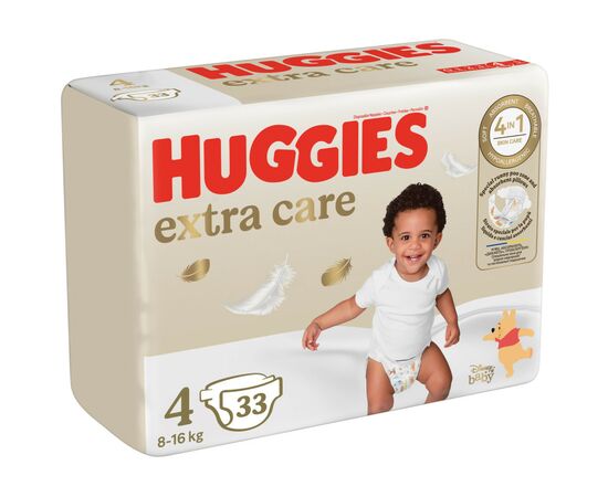 Подгузники Huggies Extra Care Size 4 (8-16 кг) 33 шт (5029053583143), изображение 2 Подгузники Huggies Extra Care Size 4 (8-16 кг) 33 шт (5029053583143), изображение 2