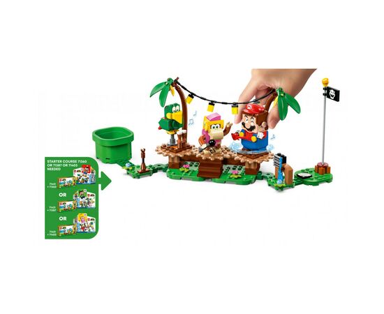 Конструктор LEGO Super Mario Импровизация в джунглях Дикси Конг. Дополнительный набор (71421), изображение 8 Конструктор LEGO Super Mario Импровизация в джунглях Дикси Конг. Дополнительный набор (71421), изображение 8