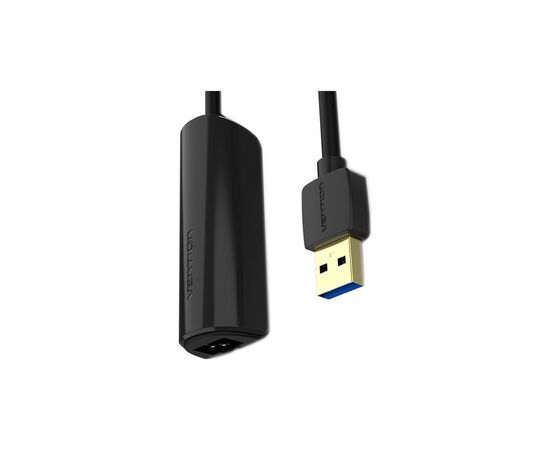 Переходник USB 3.0 to Ethernet RJ45 1000Mb black Vention (CEHBB), изображение 2 Переходник USB 3.0 to Ethernet RJ45 1000Mb black Vention (CEHBB), изображение 2