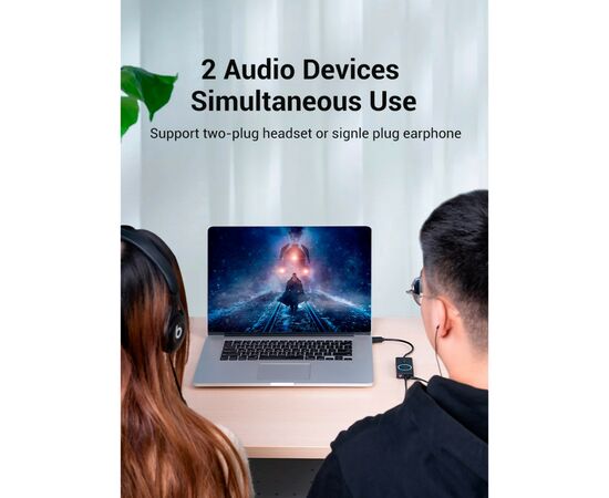 Звуковая плата Vention Audio USB 3х3,5mm jack 0.15m Volume Control (CDRBB), изображение 11 Звуковая плата Vention Audio USB 3х3,5mm jack 0.15m Volume Control (CDRBB), изображение 11
