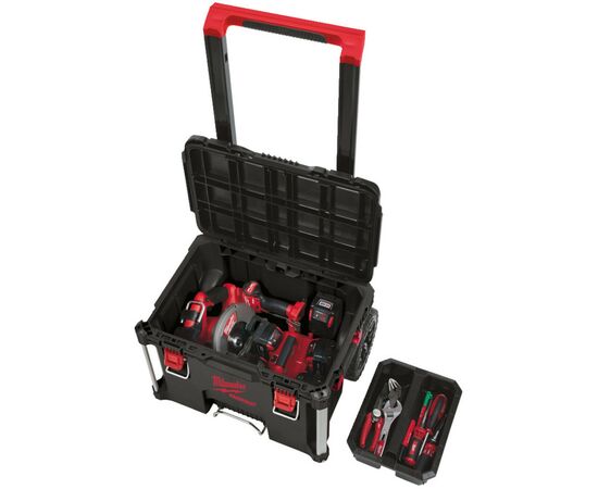 Ящик для инструментов Milwaukee на колесах PACKOUT (4932464078), изображение 4 Ящик для инструментов Milwaukee на колесах PACKOUT (4932464078), изображение 4