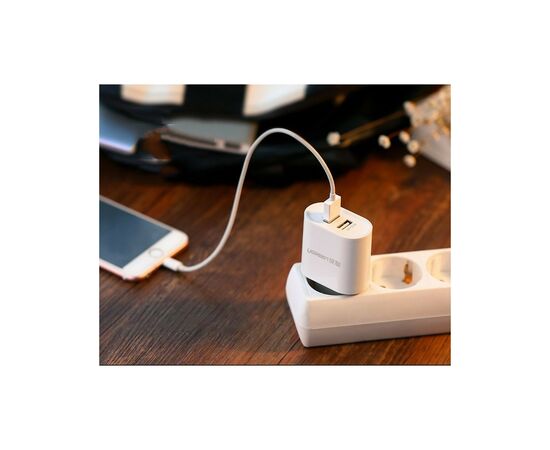 Зарядное устройство Ugreen CD104 2xUSB 3.4A Charger (White) (20384), изображение 8 Зарядное устройство Ugreen CD104 2xUSB 3.4A Charger (White) (20384), изображение 8
