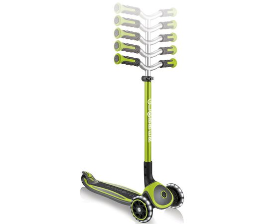 Самокат Globber MASTER LIGHTS Зеленый Колеса с подсветкой (662-116-2), изображение 3 Самокат Globber MASTER LIGHTS Зеленый Колеса с подсветкой (662-116-2), изображение 3