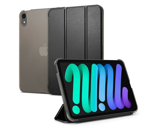 Чохол до планшета Spigen iPad Mini 6 (2021) Smart Fold, Black (ACS03763), зображення 2 Чохол до планшета Spigen iPad Mini 6 (2021) Smart Fold, Black (ACS03763), зображення 2