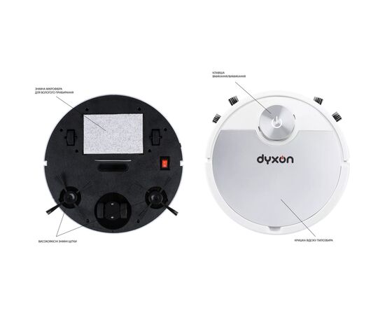 Пилосос DYXON MEGAVAC 3000 white-silver, зображення 5 Пилосос DYXON MEGAVAC 3000 white-silver, зображення 5