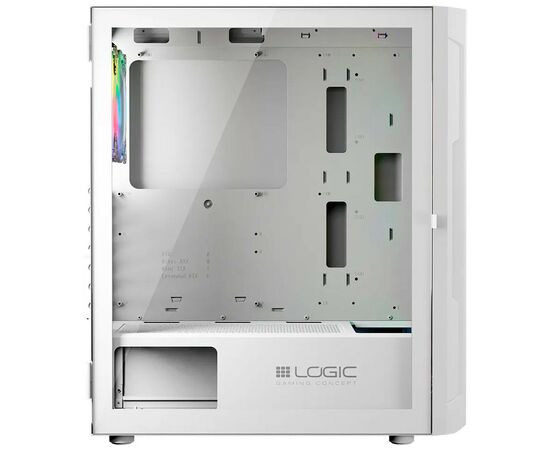 Корпус Logic concept ARAMIS MESH+GLASS ARGB fans 4x120mm WHITE (AT-ARAMIS-20-0000000-0002), зображення 6 Корпус Logic concept ARAMIS MESH+GLASS ARGB fans 4x120mm WHITE (AT-ARAMIS-20-0000000-0002), зображення 6