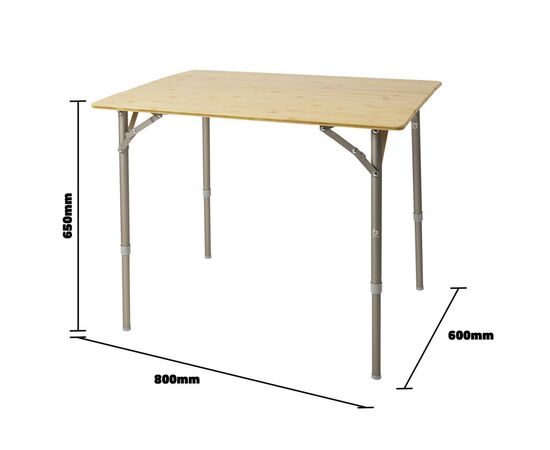 Туристический стол Bo-Camp Suffolk 80 x 60 cm Коричневий (1404650), изображение 12 Туристический стол Bo-Camp Suffolk 80 x 60 cm Коричневий (1404650), изображение 12