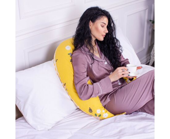 Подушка MirSon для беременных и кормления №8326 Print Line 17-0428 Indian summer Бязь 30х170х20 см (2200006200512), изображение 5