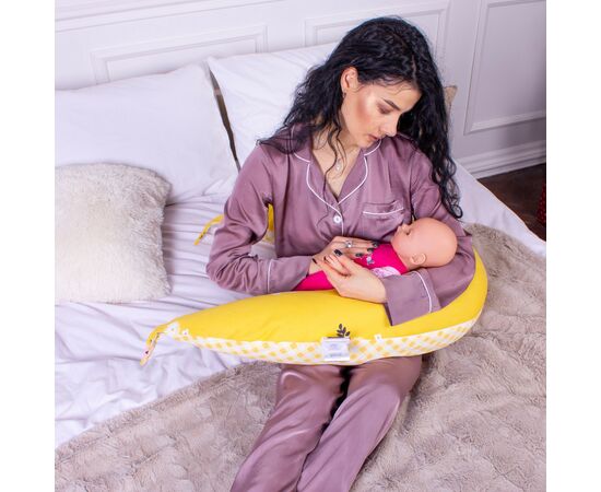 Подушка MirSon для беременных и кормления №8326 Print Line 17-0428 Indian summer Бязь 30х170х20 см (2200006200512), изображение 7