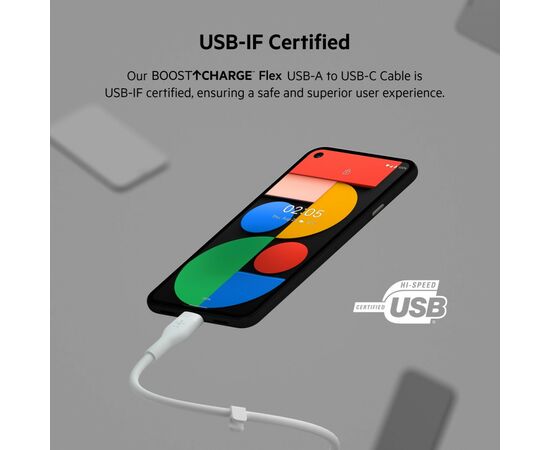 Дата кабель USB 2.0 AM to Type-C 2.0m white Belkin (CAB008BT2MWH), изображение 10 Дата кабель USB 2.0 AM to Type-C 2.0m white Belkin (CAB008BT2MWH), изображение 10