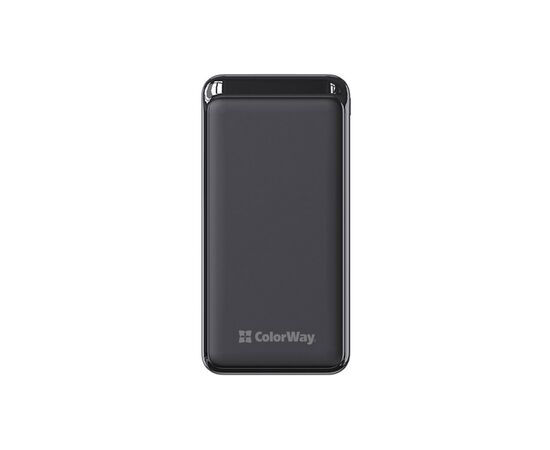 Батарея универсальная ColorWay 20 000 mAh Slim PD/20W, QC/3.0 USB-C/Micro-USB/USB-A Black (CW-PB200LPG3BK-PD)