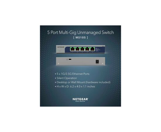 Коммутатор сетевой Netgear MS105-100EUS, изображение 8 Коммутатор сетевой Netgear MS105-100EUS, изображение 8