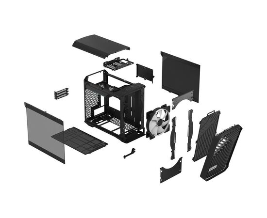 Корпус Fractal Design Torrent Nano RGB Black TG Ligh (FD-C-TOR1N-02), изображение 12 Корпус Fractal Design Torrent Nano RGB Black TG Ligh (FD-C-TOR1N-02), изображение 12