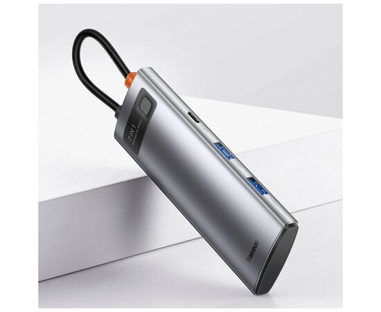 Порт-реплікатор Baseus 7-in-1 Metal Gleam Series Type-C to HDMI+USB+SD/TF Docking Station (WKWG020113), зображення 10 Порт-реплікатор Baseus 7-in-1 Metal Gleam Series Type-C to HDMI+USB+SD/TF Docking Station (WKWG020113), зображення 10