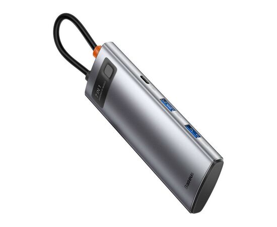 Порт-реплікатор Baseus 7-in-1 Metal Gleam Series Type-C to HDMI+USB+SD/TF Docking Station (WKWG020113), зображення 4 Порт-реплікатор Baseus 7-in-1 Metal Gleam Series Type-C to HDMI+USB+SD/TF Docking Station (WKWG020113), зображення 4