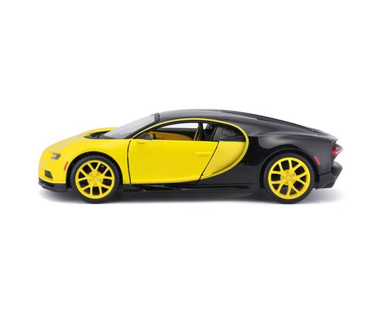 Машина Maisto Bugatti Chiron 1:24 Чорно-жовта (31514 black/yellow), зображення 9 Машина Maisto Bugatti Chiron 1:24 Чорно-жовта (31514 black/yellow), зображення 9