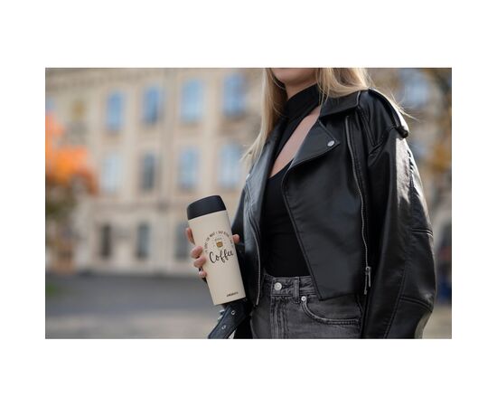 Термочашка Ardesto Coffee Time 450 мл Бежева (AR2645C), изображение 5 Термочашка Ardesto Coffee Time 450 мл Бежева (AR2645C), изображение 5