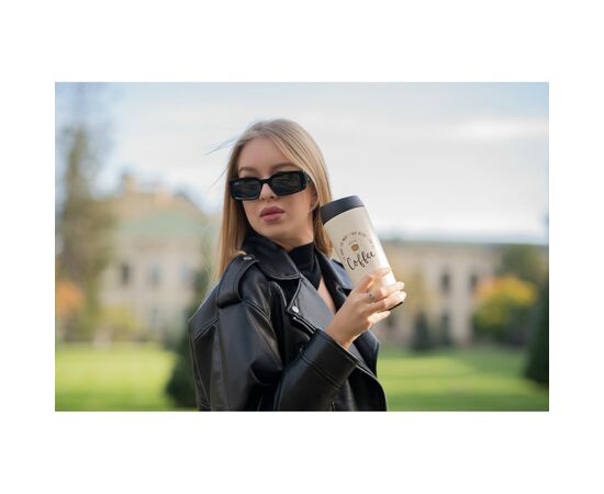 Термочашка Ardesto Coffee Time 450 мл Бежева (AR2645C), изображение 8 Термочашка Ardesto Coffee Time 450 мл Бежева (AR2645C), изображение 8