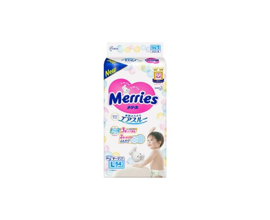Подгузник Merries для детей L 9-14 кг 54 шт (538786)