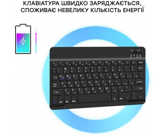 Чехол для планшета AirOn Premium Samsung Tab S7 FE (T730/T735) 12.4" 2021 BT Keyboard (4822352781074), изображение 5 Чехол для планшета AirOn Premium Samsung Tab S7 FE (T730/T735) 12.4" 2021 BT Keyboard (4822352781074), изображение 5