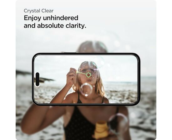 Стекло защитное Spigen Apple iPhone 15 Pro Max Glas.tR AlignMaster FC Black (2P) (AGL06875), изображение 12 Стекло защитное Spigen Apple iPhone 15 Pro Max Glas.tR AlignMaster FC Black (2P) (AGL06875), изображение 12