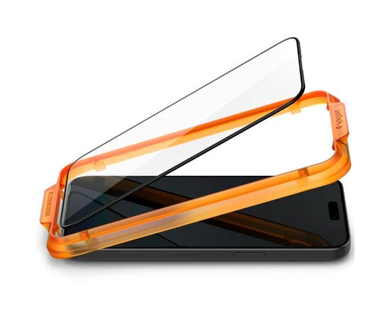 Стекло защитное Spigen Apple iPhone 15 Pro Max Glas.tR AlignMaster FC Black (2P) (AGL06875), изображение 2 Стекло защитное Spigen Apple iPhone 15 Pro Max Glas.tR AlignMaster FC Black (2P) (AGL06875), изображение 2