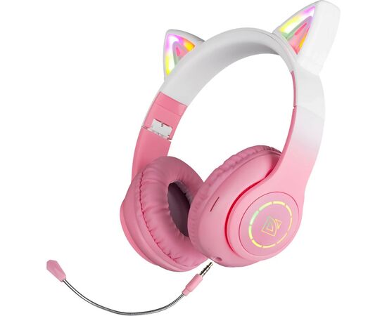 Наушники Defender FreeMotion B505 LED Bluetooth Pink (63505), изображение 2 Наушники Defender FreeMotion B505 LED Bluetooth Pink (63505), изображение 2