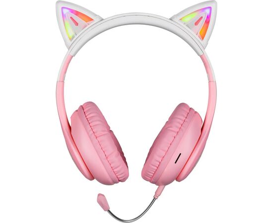 Наушники Defender FreeMotion B505 LED Bluetooth Pink (63505), изображение 3 Наушники Defender FreeMotion B505 LED Bluetooth Pink (63505), изображение 3