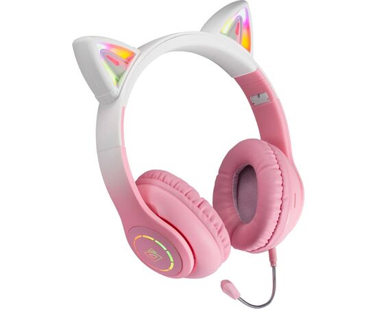 Наушники Defender FreeMotion B505 LED Bluetooth Pink (63505), изображение 7 Наушники Defender FreeMotion B505 LED Bluetooth Pink (63505), изображение 7