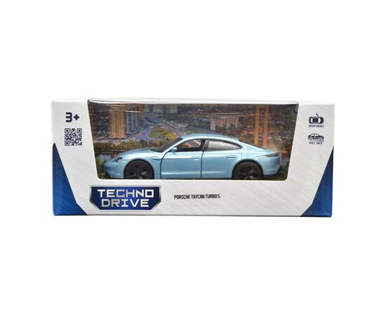 Машина Techno Drive Porsche Taycan Turbo S синий (250335U), изображение 11 Машина Techno Drive Porsche Taycan Turbo S синий (250335U), изображение 11