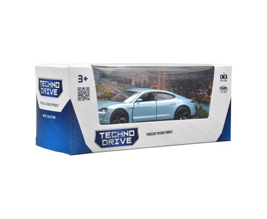 Машина Techno Drive Porsche Taycan Turbo S синий (250335U), изображение 2 Машина Techno Drive Porsche Taycan Turbo S синий (250335U), изображение 2
